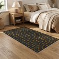 thumbnail image 2 of ODIKA 5'x7' Washable Area Rug Gamer Vintage Dice Video Grid Pixelated Throw Alfombra Arcade for Guest Room, Lounge, Apartment, Non-Slip Low Profile, Stain Resistant, 2 of 7