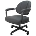 thumbnail image 2 of 4 - Swivel Metal Dining Caster Chair M-70 - Mojave Gray on Gray Chairs, 2 of 3