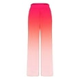 thumbnail image 5 of REORIAFEE Straight Leg Sweatpants for Women Comfy Joggers Loose Running Pants Red Color Block&nbsp; Palazzo Pants with Pockets High Waisted Casual Pants Lightweight Baggy Stretchy Slacks, 5 of 5