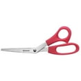 thumbnail image 4 of Westcott 8" All-Purpose Scissors, Stainless Steel, Bent, Black, 3-Pack, High School Level, 4 of 12