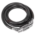 thumbnail image 1 of Candado de cable para bicicleta Luma 120cm de combinacion negro, 1 of 3