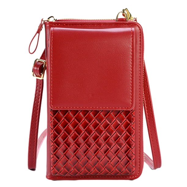 Apuakthei - Cartera para teléfono móvil, tipo bandolera, de piel sintética, pequeña, para mujer