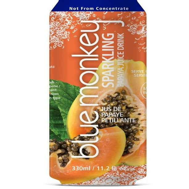 Blue Monkey Tropical Sparkling Papaya Juice, 11.2 oz Walmart.ca