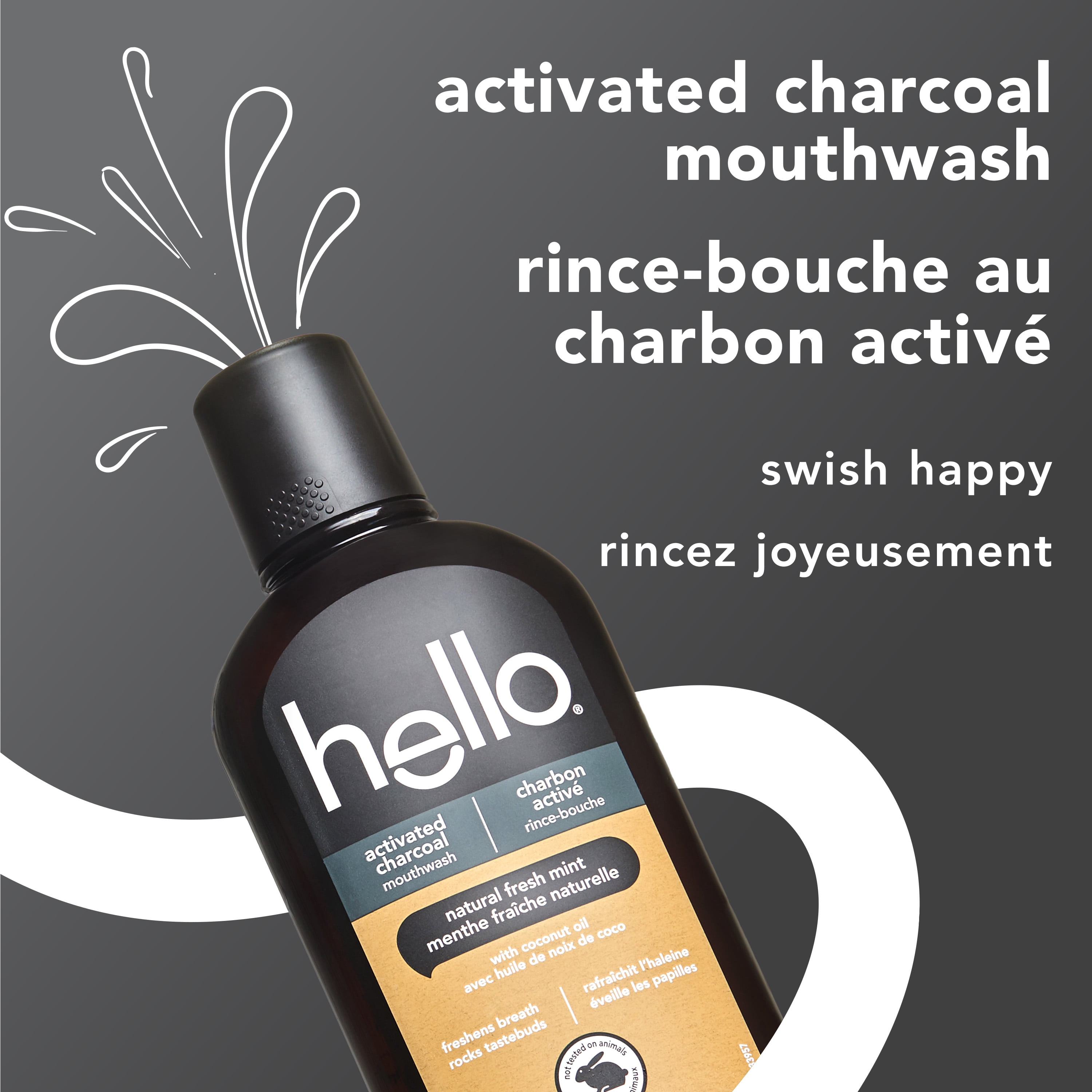 RINCE-BOUCHE HELLO AU CHARBON 6/473 ML