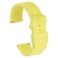 thumbnail image 1 of Correas de reloj de silicona Uxcell, correa de reloj de 18 mm con liberación rápida para hombres y mujeres, amarilla, 1 of 7