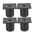 thumbnail image 4 of HOMEMAXS  4 Pcs Adjustable Furniture Feet Fitting Risers Office Black, 4 of 8