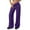 Purple, variant on Hogleaql Womens Wide Leg Sweatpants Elastic High Waist Casual Drawstring Baggy Pants Workout Palazzo Sweatpants Solid Color Loose Long Trousers Dark Purple XL