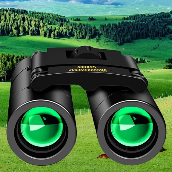 500X25 Portable Mini Foldable Binoculars For Kids Adults Compact High Definition Outdoor Telescope Travel