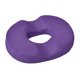 thumbnail image 1 of Inteprter Almohada de donut antideslizante de poliéster para alivio de hemorroides y cojín de asiento cómodo memoria de coxis Decoración del hogar Púrpura, 1 of 6