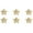 Golden, variant on Naierhg 6Pcs Christmas Five-pointed Star Hanging Decoration Reusable Holiday Decor Xmas Tree Glitter Powder Star Ornament Pendant Party Supplies Gift Silver