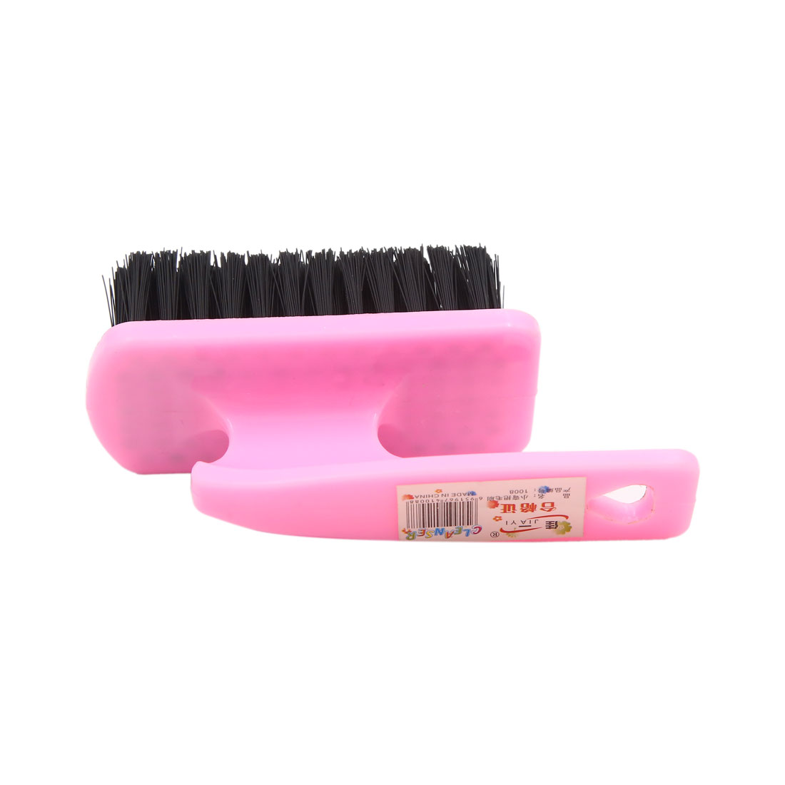 Unique Bargains 1pc Plastic Cleaning Brush for Car and Carpet Tiles Pink