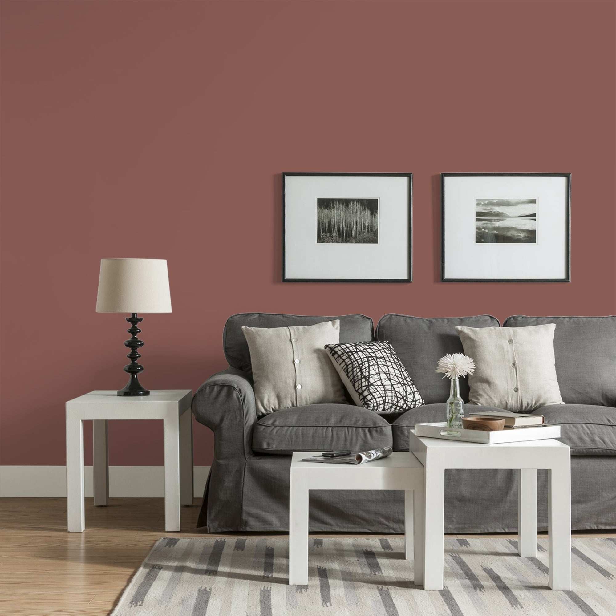 Glidden HEP Raspberry Truffle / Red, Eggshell Interior Paint with Primer, 1 Gallon