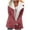 Watermelon Red coat for women, variant on Usmixi Winter Fleece Coat for Women Plush Overcoat for Women Casual Solid Loose Button Down Lapel Outerwear Thickened Warm Long Sleeve Jacket Coat with Pocket Casual Fleece Coat