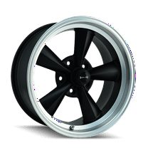 RIDLER 675 17X8 5X120.65 0ET 83.82CB MATTE BLACK/MACHINED LIP