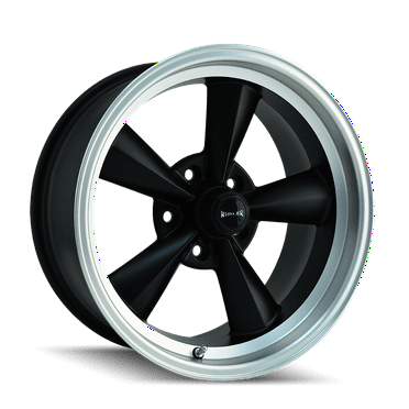 RIDLER 675 17X8 5X120.65 0ET 83.82CB MATTE BLACK/MACHINED LIP