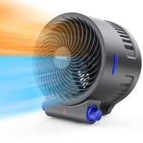 Shinic 2 in 1 Fan Heater Combo with Adjustable Thermostat, 1500W Energy Efficient Fan Heater for Home Office