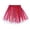 Red, variant on Women'S Candy Color Multicolor Skirt Support Half Body Puff Petticoat Colorful Small Short Skirt