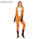 thumbnail image 5 of Mono de fiesta de carnaval de Zawaland, disfraz completo, mono con estampado de zorro 3D con cola, disfraz de cosplay Zentai, atuendo de licra para fitness, 5 of 5