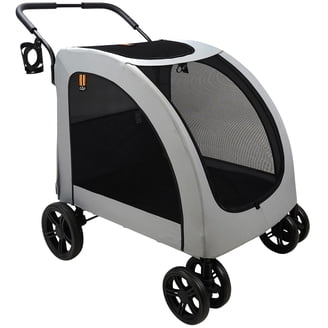 Pet Gear NO-ZIP Double Pet Stroller Pine Green - Walmart.com