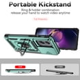 thumbnail image 6 of Motorola Moto G Stylus 5G 2024 Case,Dteck Shockproof Rubber Rugged Case Hybrid Hard Ring Holder Kickstand Slide Camera Lens Protector Cover for Moto G Stylus 5G 2024, Darkgreen, 6 of 9
