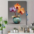 thumbnail image 4 of Qisvanset Orange Pink Potted Orchid Canvas Print 12x16 Inch Dining Room Decor, 4 of 8