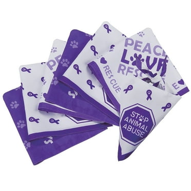 Pet Awareness Triangle Bandana - Party Wear - 12 Pieces