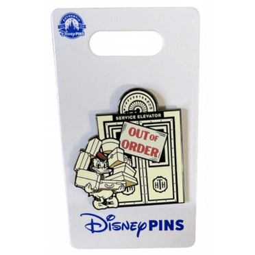 Disney Parks Hollywood Tower Hotel Donald Duck Out of Order Pin New W Card