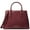 Merlot, variant on Women's Crosby Small Pebbled Leather Satchel Handbag (Dusty Sage)