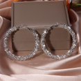 thumbnail image 5 of Silver Needle Personalized Temperament Earrings European And American Exaggerated Earring Design Earrings Earrings, 5 of 5