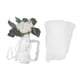 thumbnail image 2 of Decoraciones para pasillos de bodas, flores para respaldo de silla, flores artificiales simples, flores artificiales con cintas, características de vanguardia, 2 of 8