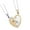 Gold and silver, variant on Symbolic Kitten Lover Necklace Metal Steel Matching Pendant Neckchain Jewelry for Couples Anniversaries