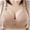 Khaki, variant on Patlollav Bras for Women Bowknot Print Comfortable Hollow Out Bra Underwear
