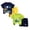 Dark Blue & Light Green:4pc, variant on mgoYE Toddler Baby Boy Clothes Outfits Girl Clothes Cartoon Cotton Summer Short Sleeve T-Shirt Tops Shorts Clothes Sets 4Pcs for 3 9 18 Months 2T 3T 4T 5T 6T Size 2-3 Years