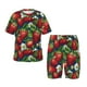 thumbnail image 1 of Fotbe Strawberry2 Pijama Estampada de 2 Piezas para Niños – Ropa de Dormir de Manga Corta Cómoda para Niños y Niñas, Camiseta y Shorts de Algodón-Large, 1 of 6