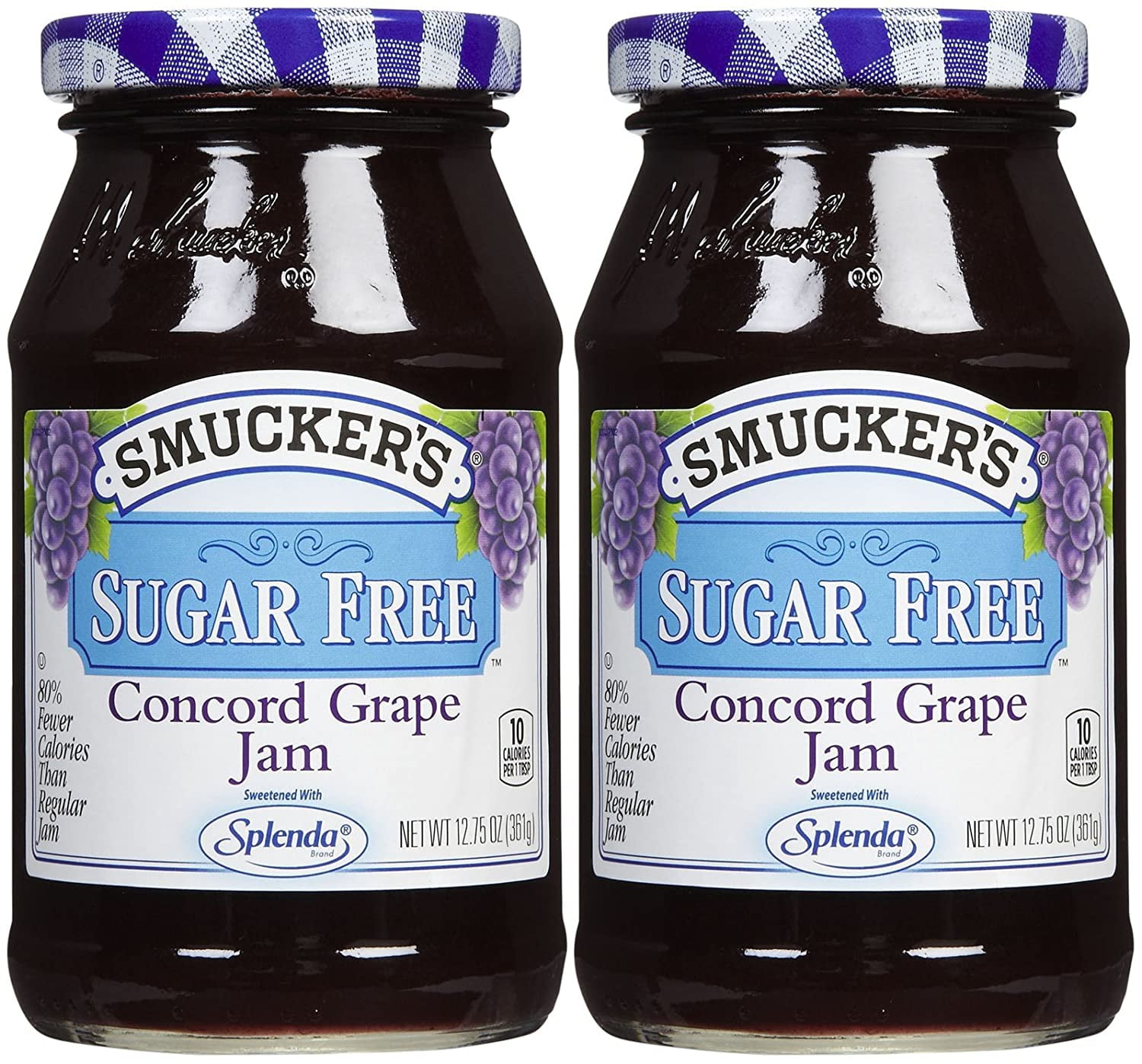 Smuckers SugarFree Concord Grape Jam 12.75 (Pack of 2)
