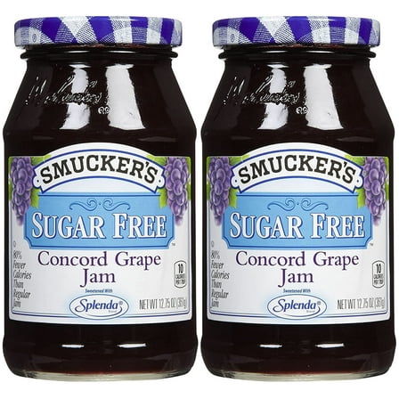 Smuckers Sugar-Free Concord Grape Jam 12.75 (Pack of 2)