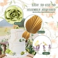 thumbnail image 3 of Threns 27Pcs Flowers Cake Decorations Set Gold Butterflies Cake Ornaments Reusable Birthday Cake Decor, 3 of 7