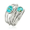 thumbnail image 3 of Ross-Simons Turquoise Highway Ring in Sterling Silver, Women's, Adult, 3 of 5