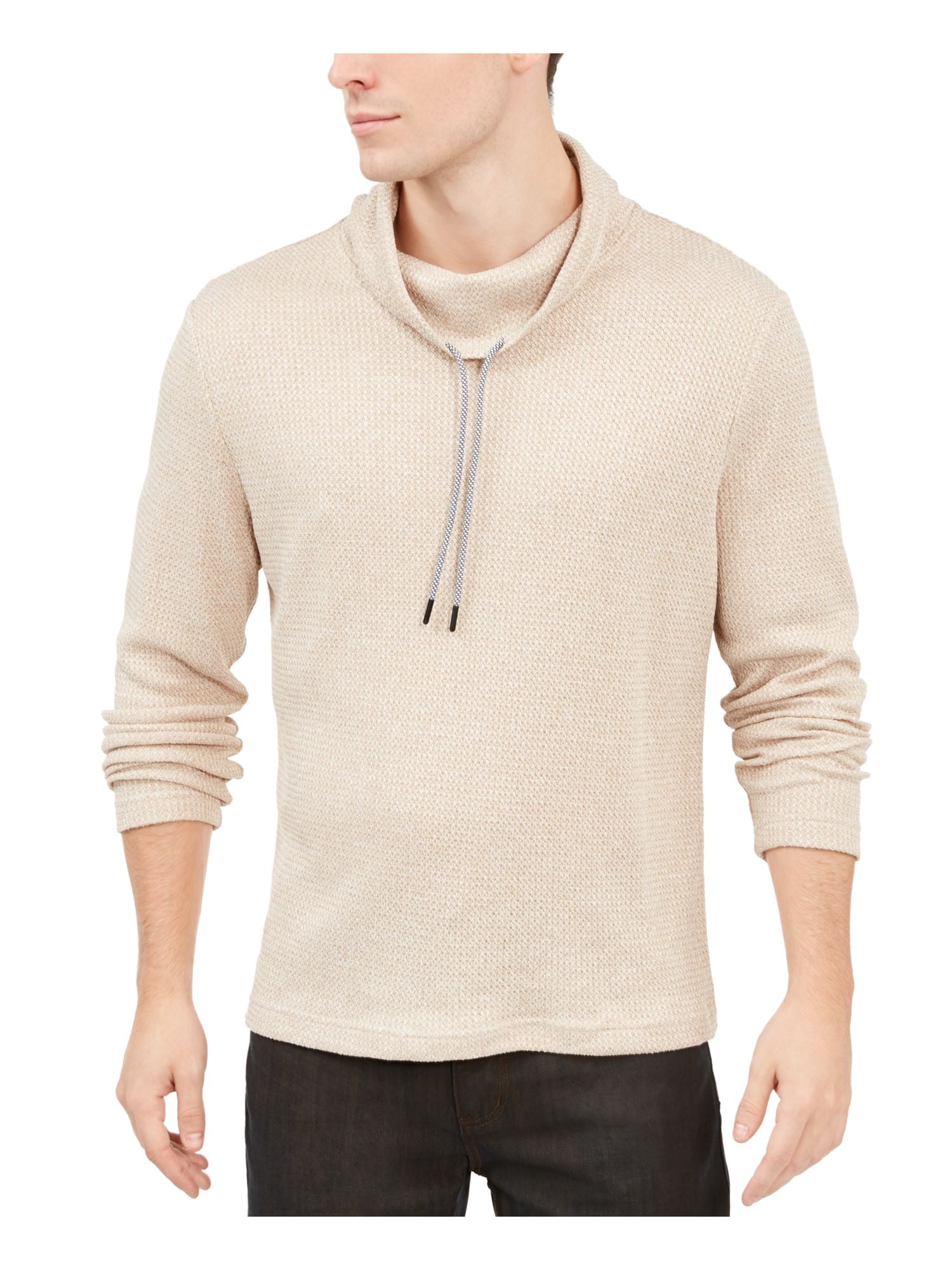 ALFANI Mens Beige Long Sleeve Shawl 