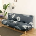 thumbnail image 1 of CHOK 2024 Folding Sofa Bed Cover Solid Color Futon Armless Slipcover Polyester Elastic Fabric All-Inclusive Cover, 1 of 9