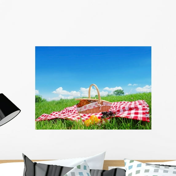 Picnic Wall Mural by Wallmonkeys Peel and Stick Graphic (24 in W x 17 in H) WM221698