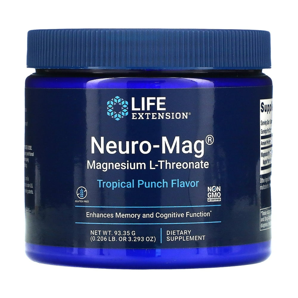 Life Extension NeuroMag, Magnesium LThreonate, Tropical Punch , 3.293