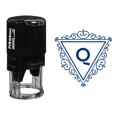 thumbnail image 1 of Printtoo Swirl Border Triangle Q Alphabet Monogram Initial Self Inking Rubber Stamp R-40 Office Stationary, 1 of 6
