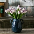 thumbnail image 3 of 10pcs Purple Artificial Tulip Flowers, Silk Fake Flowers 13" for Mother's Day, Easter, Valentine’s Day Gifts in Bulk, Home, Kitchen, Wedding Decorations, 3 of 5