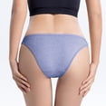 thumbnail image 4 of RANJIE Lingerie for Women Breathable Cotton Wrap Hip Comfortable Girly Bikini Thin Belt Triangle Briefs Underwear Soft Women's Panties,Gray, 4 of 5