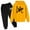 Yellow, variant on shqvo 4t Girls Outfits Letter Print Fashion Long Sleeve Sweatsuit Pullover Tops and Pants Set for Girls