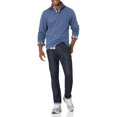 thumbnail image 4 of Amazon Essentials - Suéter acanalado francés con cremallera de un cuarto para hombre, color azul jaspeado, talla M, 4 of 6