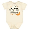 thumbnail image 3 of Inktastic I Love My Yaya to the Moon and Back Boys or Girls Baby Bodysuit, 3 of 5