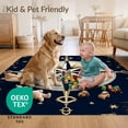 thumbnail image 4 of ODIKA 4'x6' Ultra-Soft Area Rug, Compass Navigation Round Chart Maritime Details Nautical Vintage None Washable, Bare feet friendly, Silk-Touch for Bedroom Home office, 4 of 7