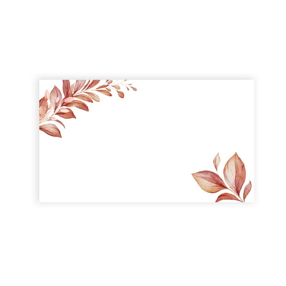 Koyal Wholesale Boho Leaves Place Cards for Wedding Party Tables, Seating Name Place Cards for Holders, 60 Pack